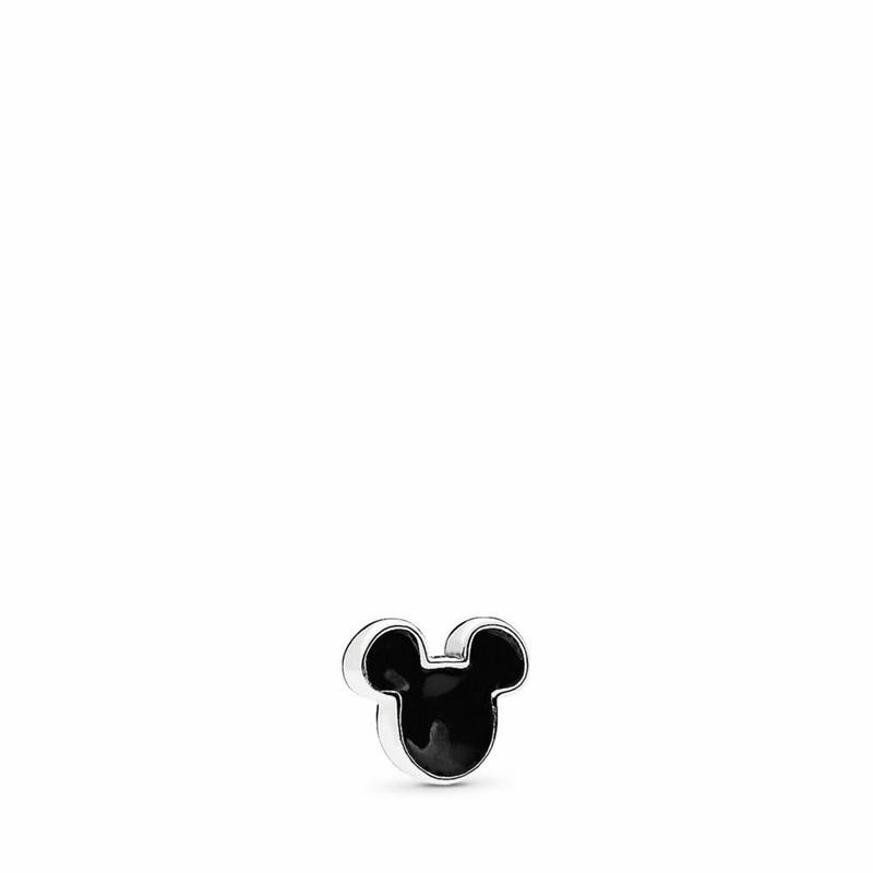 Petite Memories Pandora Disney, Mickey Icon Argint/Negrii (fdWqbAyg)